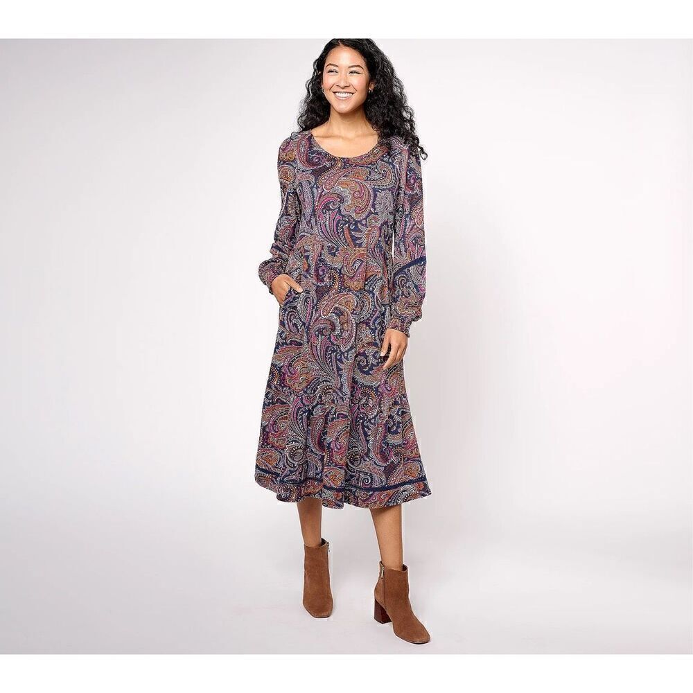 CANYON RETREAT | multicolor midi boot dress XXSP